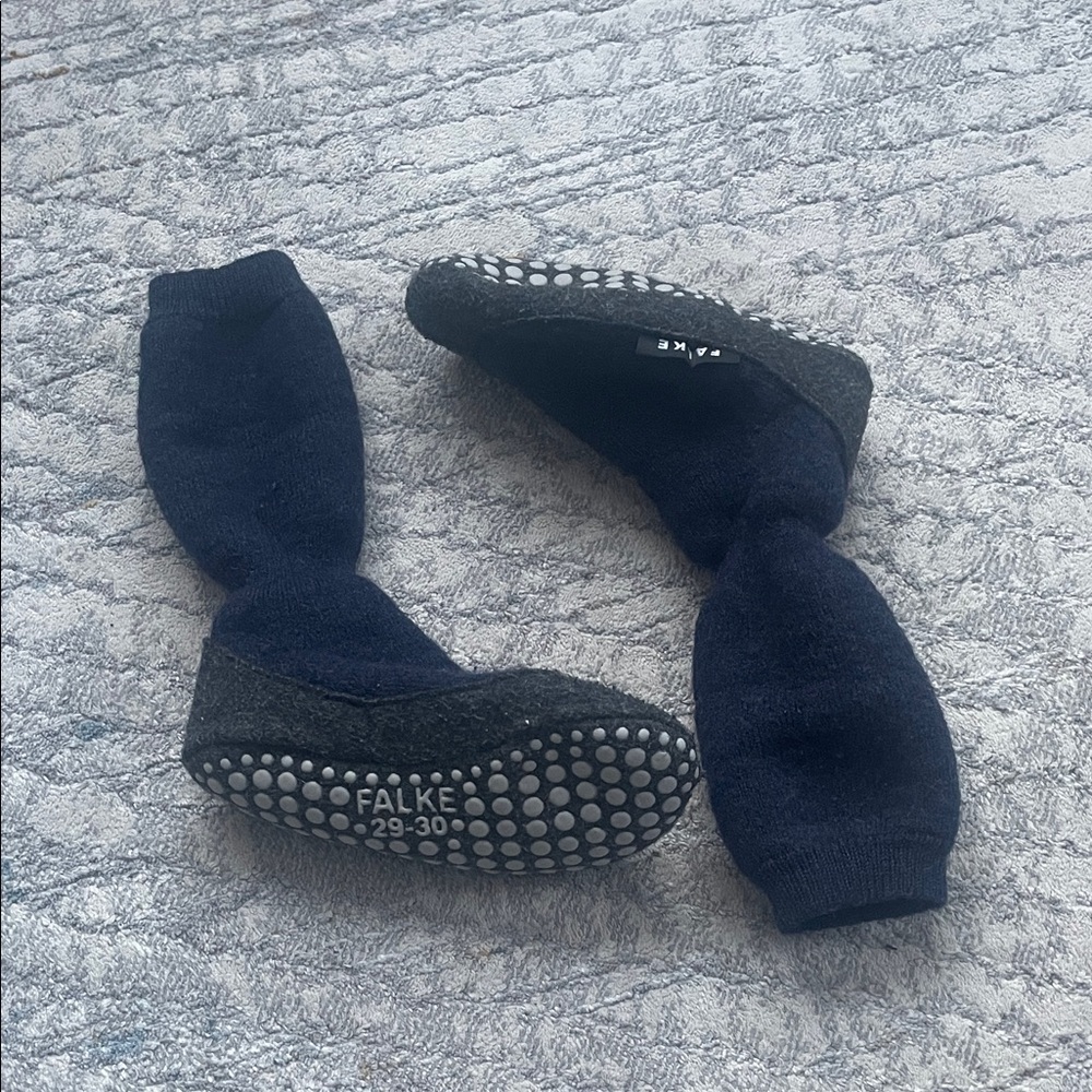 Falke Dark Blue Grip Socks kids